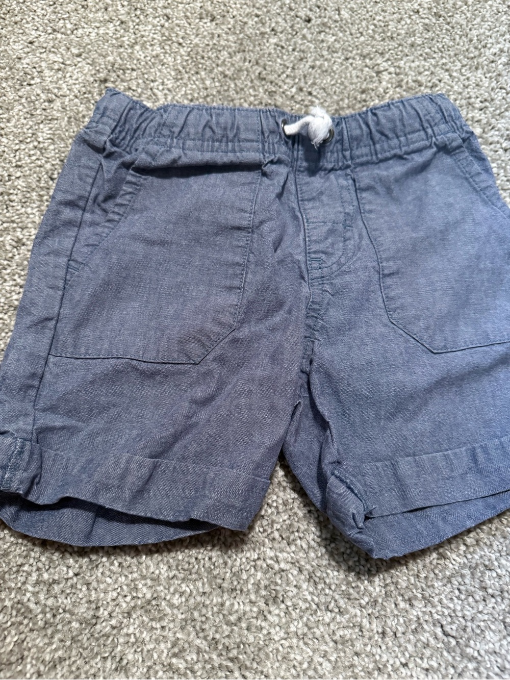 Cat & Jack Slate Blue Pull-On Shorts with Drawstring